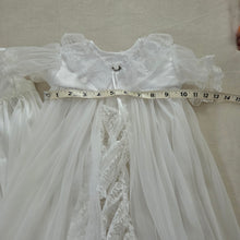Load image into Gallery viewer, Vintage Baptism Dress &amp; Sheer Overlay Set 2t/3t
