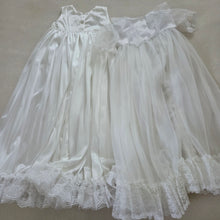 Load image into Gallery viewer, Vintage Baptism Dress &amp; Sheer Overlay Set 2t/3t
