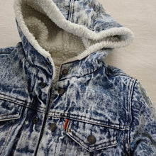 Load image into Gallery viewer, Vintage Levi's Sherpa Jean Jacket Orange Tab 5t *broken zipper
