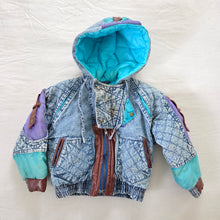 Load image into Gallery viewer, Vintage Quilted Jean Coat 2t/3t
