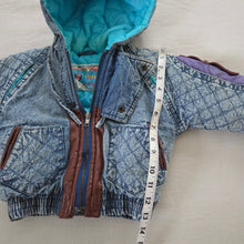 Load image into Gallery viewer, Vintage Quilted Jean Coat 2t/3t

