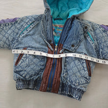 Load image into Gallery viewer, Vintage Quilted Jean Coat 2t/3t

