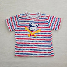Load image into Gallery viewer, Vintage Baseball Bear Striped Tee 6-9 months
