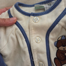 Load image into Gallery viewer, Vintage Bundle Baseball Animals Romper &amp; Shirt 6-9 months
