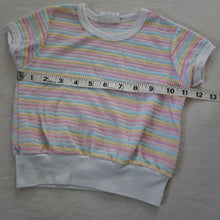 Load image into Gallery viewer, Vintage Pastel Striped Terrycloth Shirt 2t

