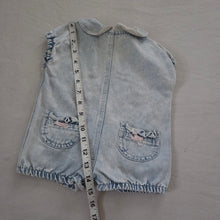 Load image into Gallery viewer, Vintage Ruffle Bum Denim Romper 3-6 months
