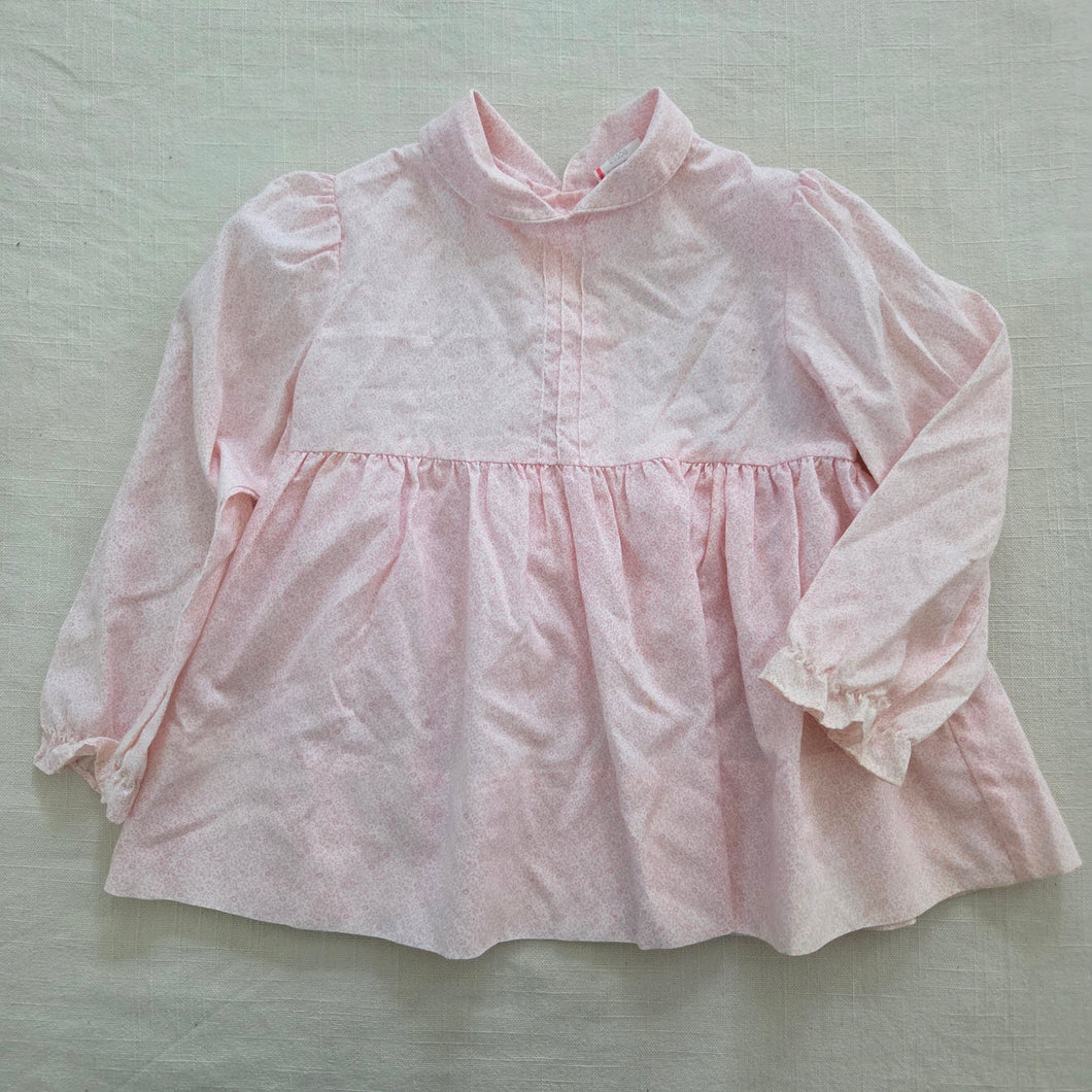Vintage Pink Floral Long Sleeve Tunic 24 months