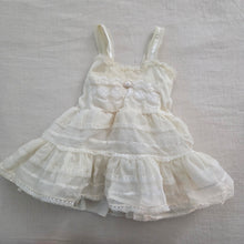 Load image into Gallery viewer, Vintage 70s Cream Full Circle Slip Dress 3-6 months
