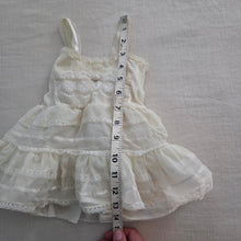 Load image into Gallery viewer, Vintage 70s Cream Full Circle Slip Dress 3-6 months
