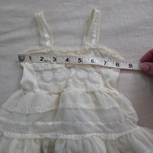 Load image into Gallery viewer, Vintage 70s Cream Full Circle Slip Dress 3-6 months
