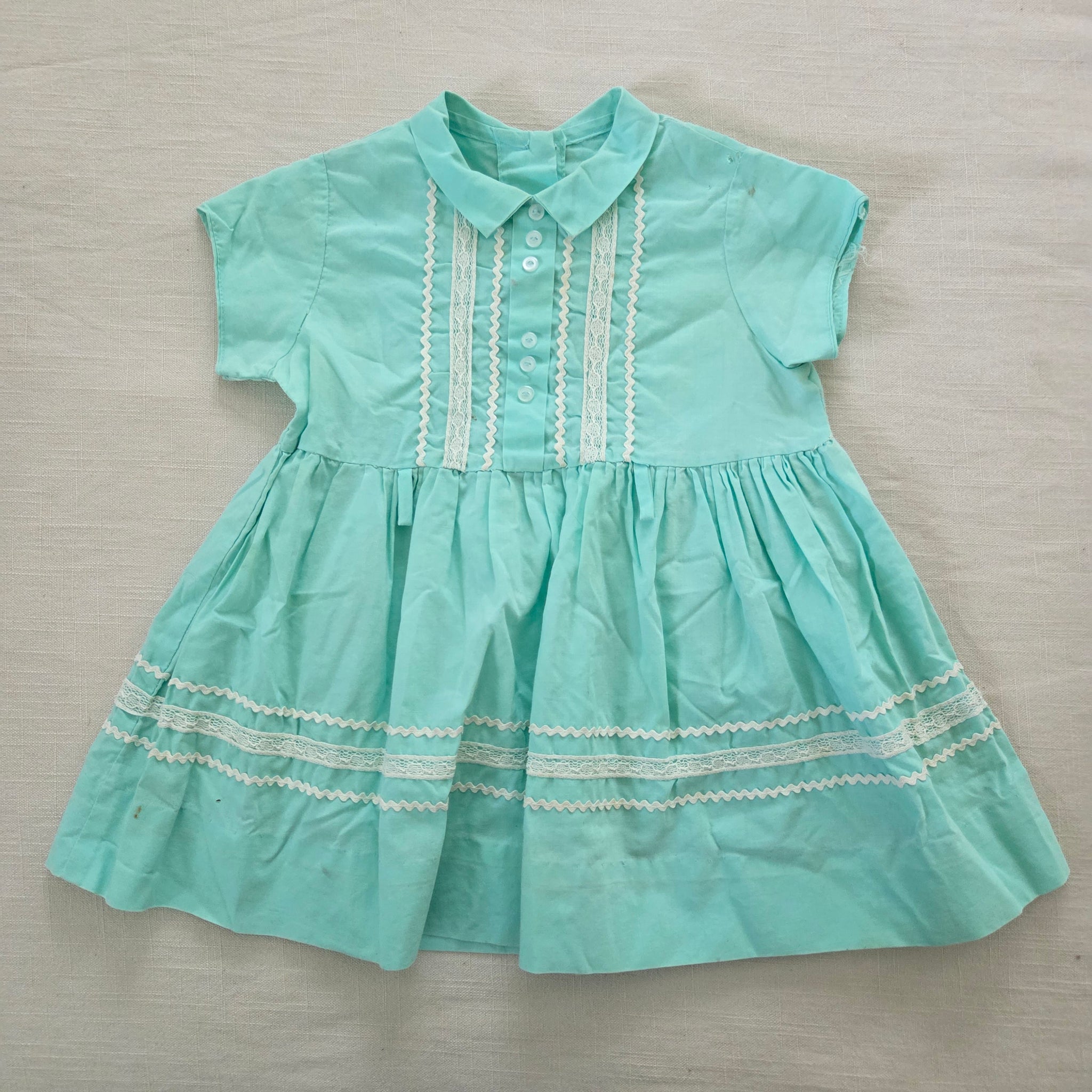 Vintage 50s/60s Blue Dress 18-24 months *flaws – Nostalgic Baby Vintage