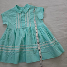 Load image into Gallery viewer, Vintage 50s/60s Blue Dress 18-24 months *flaws
