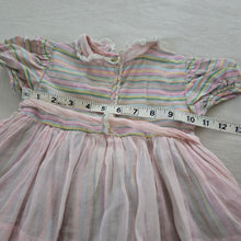 Load image into Gallery viewer, Vintage 50s/60s Dainty Striped Full Circle Dress 12-18 months
