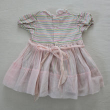 Load image into Gallery viewer, Vintage 50s/60s Dainty Striped Full Circle Dress 12-18 months
