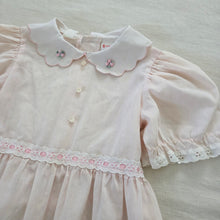 Load image into Gallery viewer, Vintage Pink Scallop Collar Dress 5t/6
