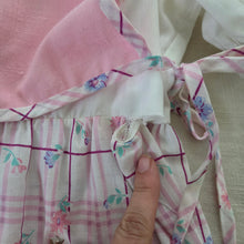 Load image into Gallery viewer, Vintage Floral Plaid Dress/Shirt Set kids 6 *flaws
