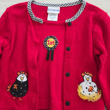 Load image into Gallery viewer, Vintage Chickens Sweater/Shirt 4t
