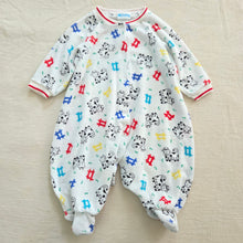 Load image into Gallery viewer, Vintage Cow Farm Footed PJs 3-6 months
