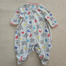Load image into Gallery viewer, Vintage Cow Farm Footed PJs 3-6 months
