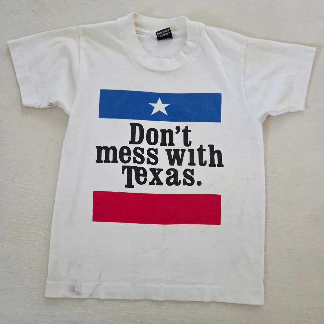 Vintage Don't Mess With Texas Tee kids 6/8