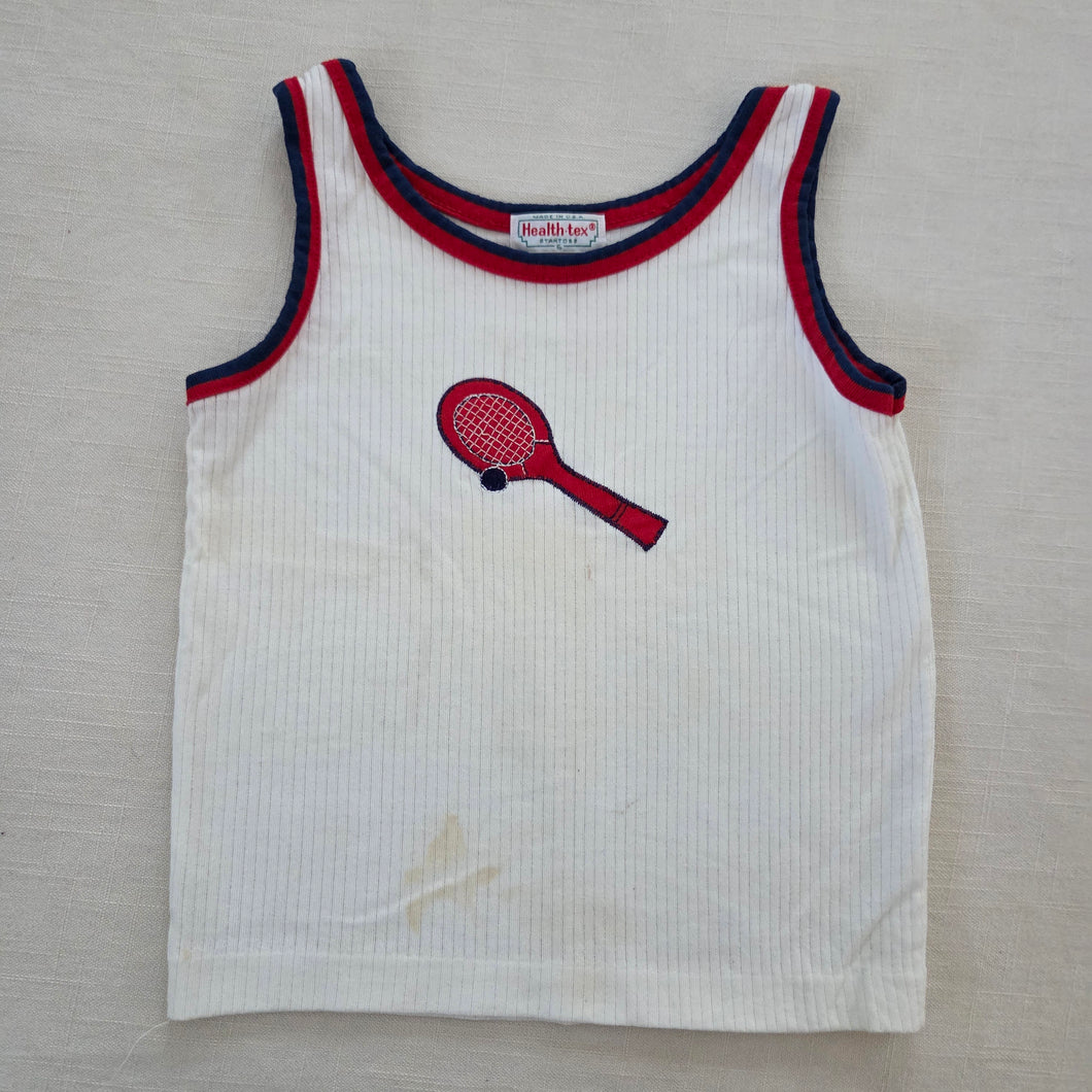 Vintage Healthtex Tennis Tank Top 4t