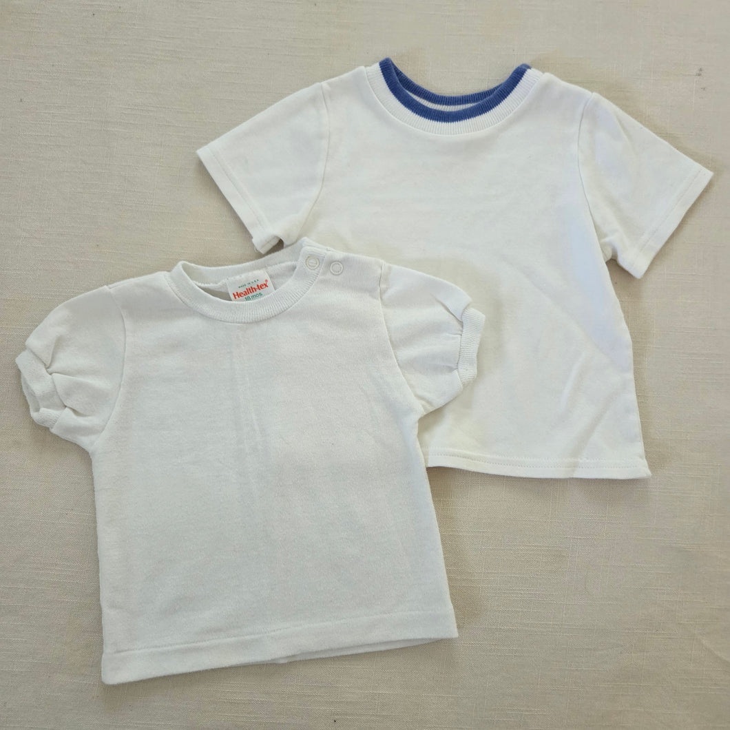 Vintage White Shirts Bundle 12-18 months