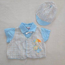 Load image into Gallery viewer, Vintage Matching Shirt + Hat 0-3 months
