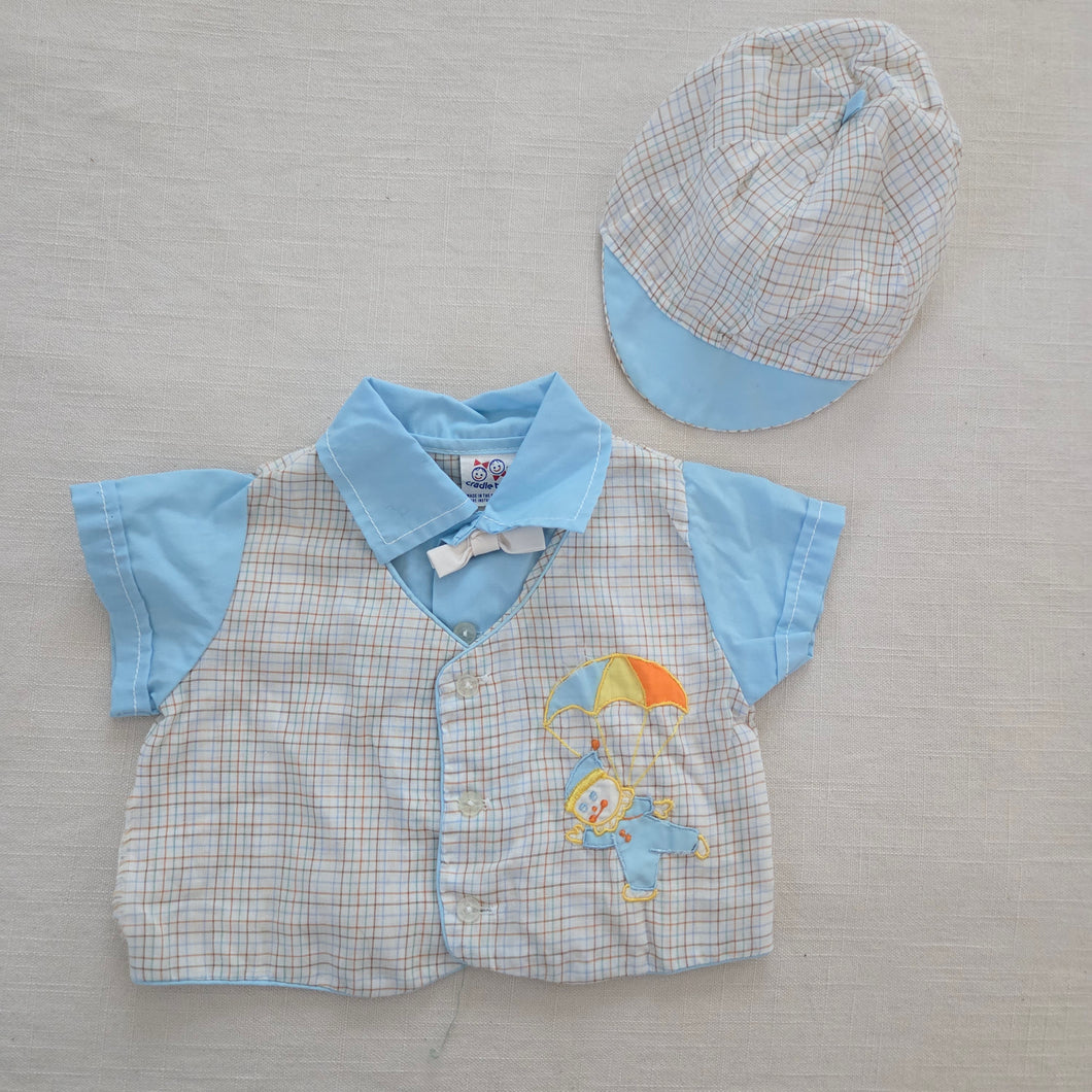 Vintage Matching Shirt + Hat 0-3 months
