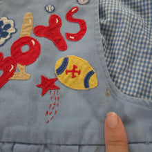 Load image into Gallery viewer, Vintage &quot;The Best Boys&quot; Romper + Shirt Set 4t
