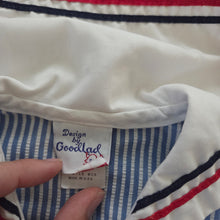 Load image into Gallery viewer, Vintage Sailor Striped Romper 12 months
