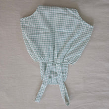 Load image into Gallery viewer, Vintage Green Grid Sunsuit 9-12 months
