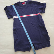 Load image into Gallery viewer, Vintage Gymsport Navy Romper 18-24 months
