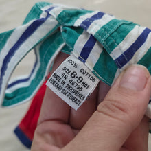 Load image into Gallery viewer, Vintage Colorful Striped Shortalls 6-9 months
