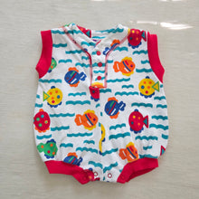 Load image into Gallery viewer, Vintage Colorful Fish Romper 6 months
