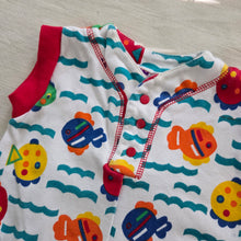 Load image into Gallery viewer, Vintage Colorful Fish Romper 6 months
