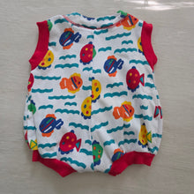 Load image into Gallery viewer, Vintage Colorful Fish Romper 6 months
