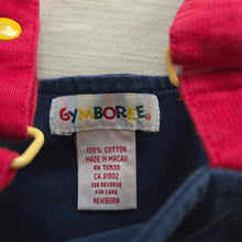Load image into Gallery viewer, Vintage Gymboree Tractor Color Block Bubble 3-6 months
