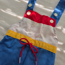 Load image into Gallery viewer, Vintage Primary Color Block Shortalls 12-18 months
