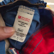 Load image into Gallery viewer, Vintage Primary Color Block Shortalls 12-18 months
