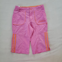 Load image into Gallery viewer, Y2k Adidas Pink/Orange Kapri Shorts/Pants kids 6
