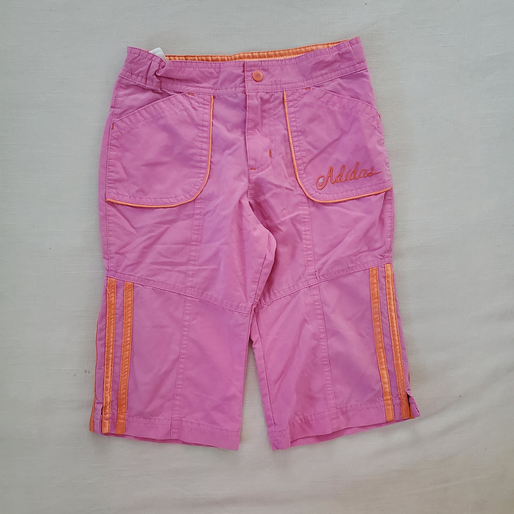 Y2k Adidas Pink/Orange Kapri Shorts/Pants kids 6
