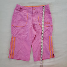 Load image into Gallery viewer, Y2k Adidas Pink/Orange Kapri Shorts/Pants kids 6
