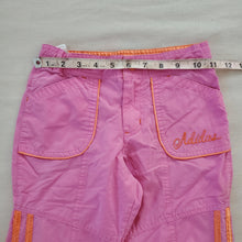 Load image into Gallery viewer, Y2k Adidas Pink/Orange Kapri Shorts/Pants kids 6
