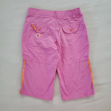 Load image into Gallery viewer, Y2k Adidas Pink/Orange Kapri Shorts/Pants kids 6

