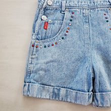 Load image into Gallery viewer, Vintage Veggies Denin Shortalls kids 7/8
