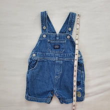 Load image into Gallery viewer, Vintage Denim Shortalls 6-9 months
