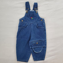 Load image into Gallery viewer, Vintage Dump Truck Denim Overalls 12 months
