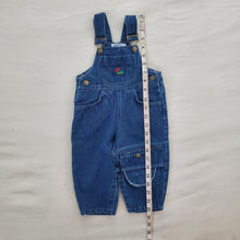 Load image into Gallery viewer, Vintage Dump Truck Denim Overalls 12 months
