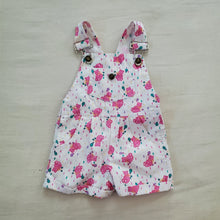 Load image into Gallery viewer, Vintage Pink Bears Shortalls 3-6 months
