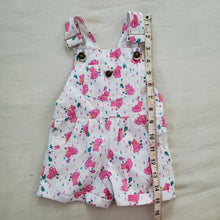 Load image into Gallery viewer, Vintage Pink Bears Shortalls 3-6 months
